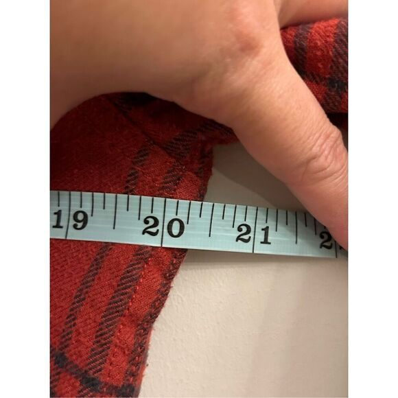 Quicksilver men's Dufflink flannel quilted overshirt S red plaid - Picture 6 of 13